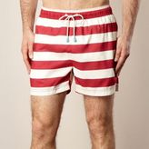 debenhams-swimwear-red-classic-striped-swim-shorts